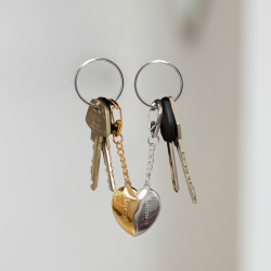 "Love-Link" keychain set with engraving