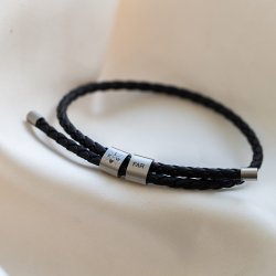 "Forever" armb�nd til m�nd i st�l med gravering