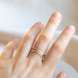 "Hattie" hammerslet 3i1 slv ring