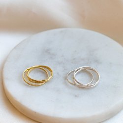 "Hattie" hammerslet 3i1 slv ring