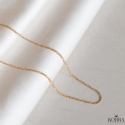Figaro chain 1 mm. silver or gold