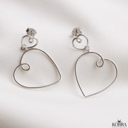 "Fill my heart" twisted hjertereringe i sterling slv