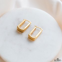 "Sadie" chunky kantede guld reringe