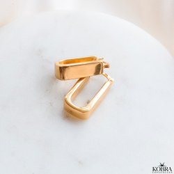 "Sadie" chunky kantede guld reringe