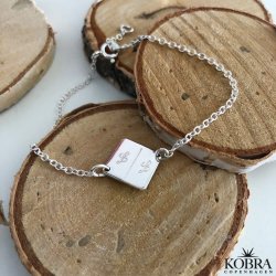  "Hey" slv armbnd med personlig gravering