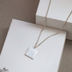 "Trend" slv halskde inklusiv gravering med 2 mm. panzer kde