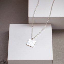 "Trend" slv halskde inklusiv krydsgravering med 2 mm. panzer kde