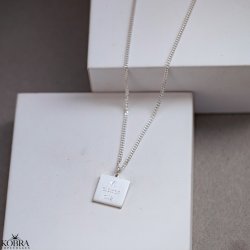 "Trend" slv halskde inklusiv krydsgravering med 2 mm. panzer kde