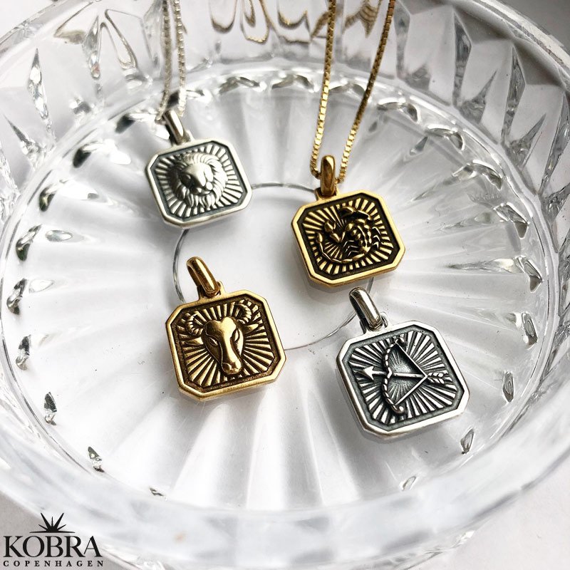 "Icon" stjernetegns halskde i sterling slv med panzerkde