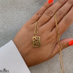 Square "Close to you" guld halskęde