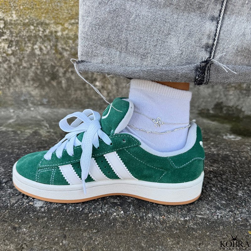 "Sally" twisted ankle chain in sterling silver