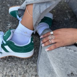 "Numa" kurvet sterling slv ring