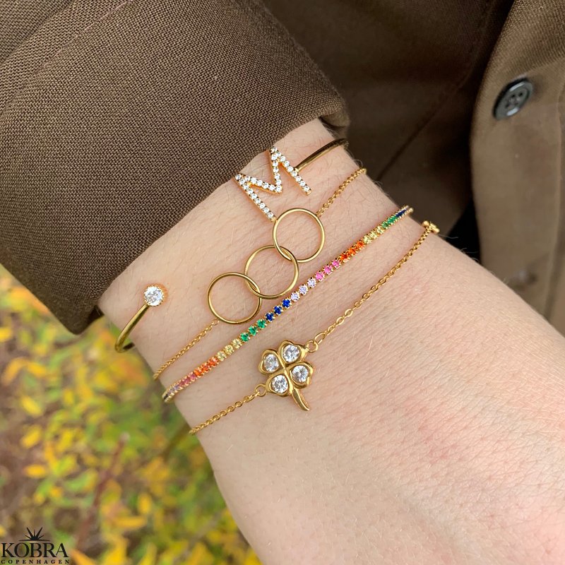 "Olympia" 14 carat gold-plated bracelet