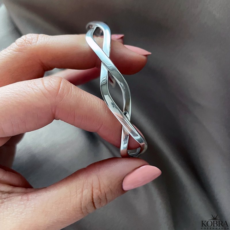 "Elva" flettet slv armbnd i sterling slv