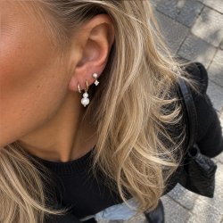 "Florence" Pearl Earrings � 18K Gold Plated