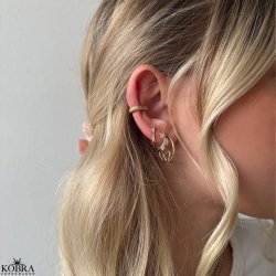 Endless Love Crushed Heart reringe  18k forgyldt slv