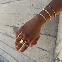 "Stella Marina" guld ring med sstjerner