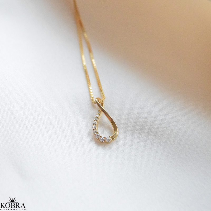 "Infinity Drop" elegant halskde