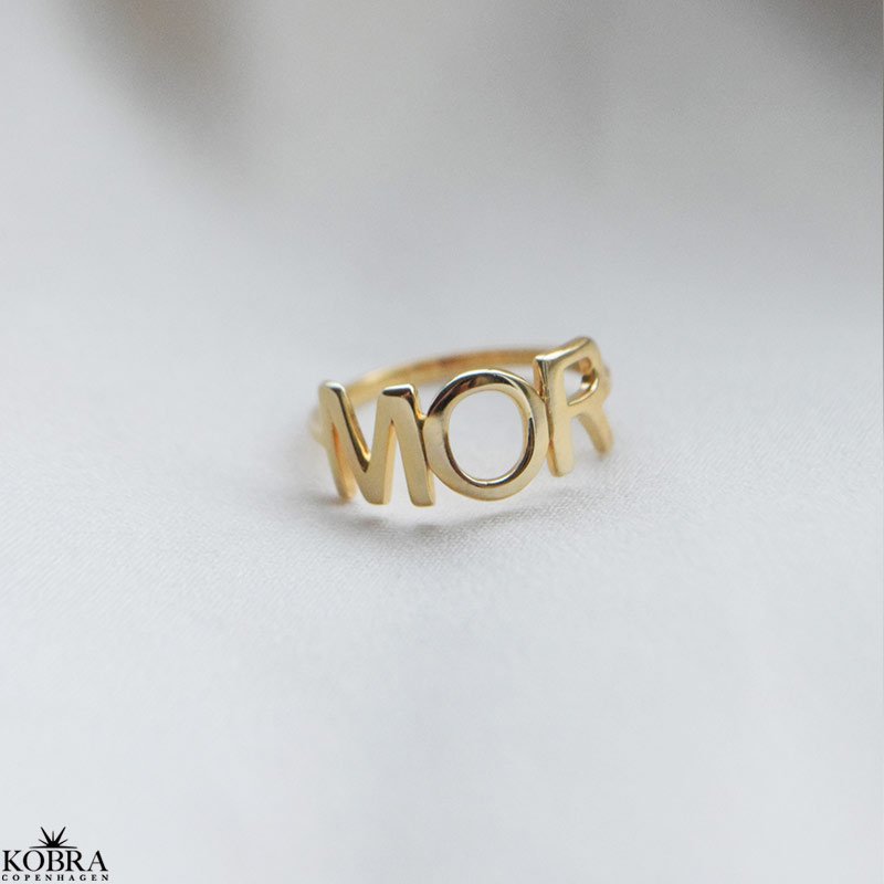 "MOR" ring i guld