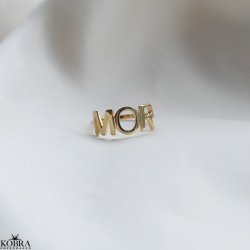 "MOR" ring i guld
