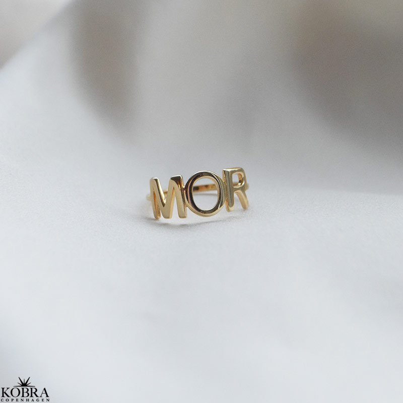 "MOR" ring i guld