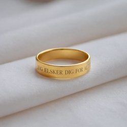  "Gamma" simple semi-wide goldring