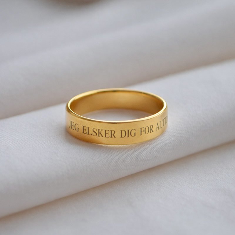  "Gamma" simple semi-wide goldring