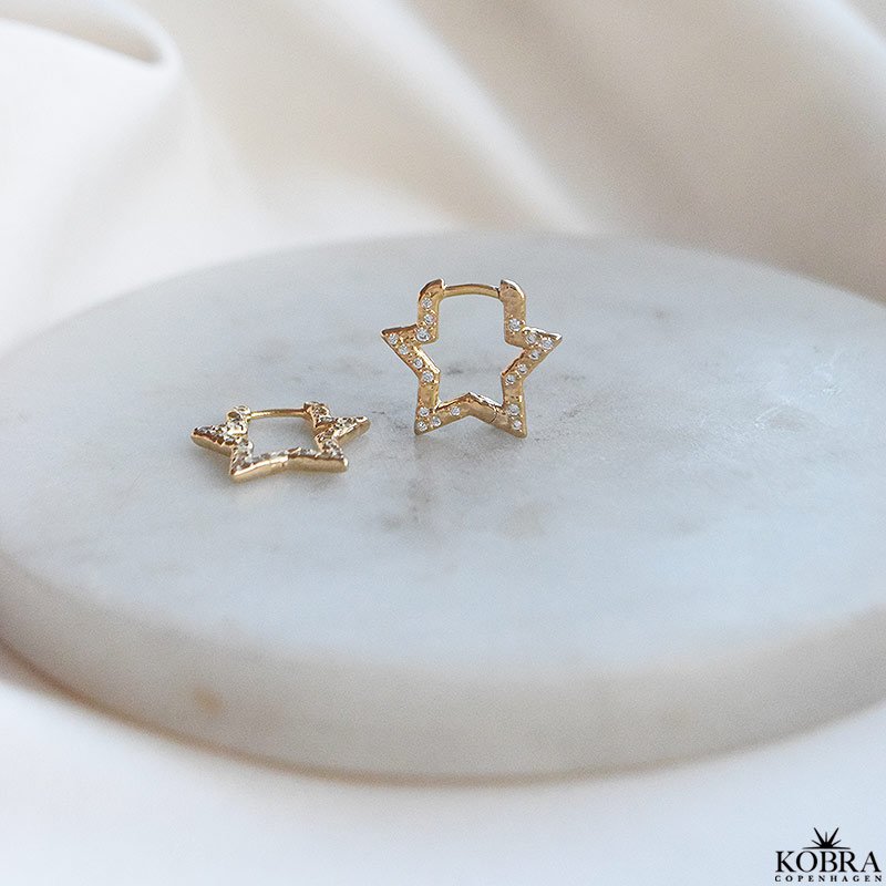  "Stargaze" Hoops Small  18k Gold-Plated Silver