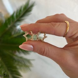  "Stargaze" Hoops Small  18k Gold-Plated Silver