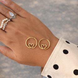 Endless Love Earrings � 18k Gold Plated Sterling Silver