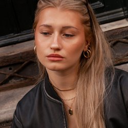 "Tarot" 18 karat forgyldt halskde med din gravering