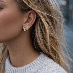 "Tuesday" gold-plated earring 1 pc.