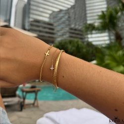 "Electric" 18 karat forgyldt armbnd / armlet