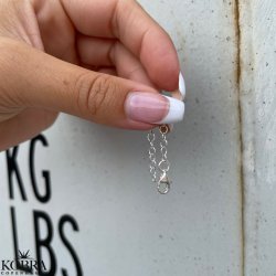 Extra length for bracelet and ankle chain in silver