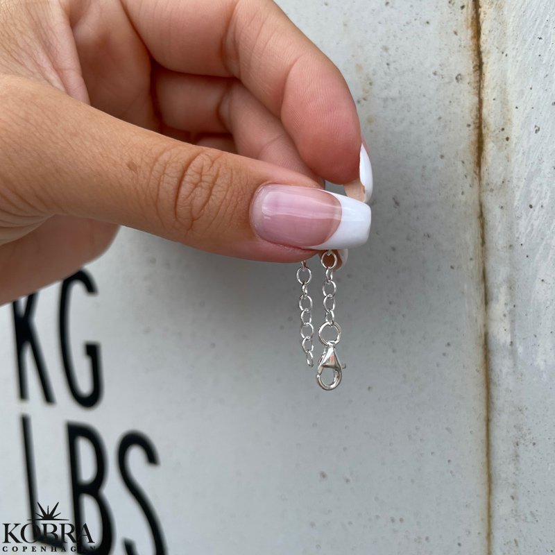 Extra length for bracelet and ankle chain in silver