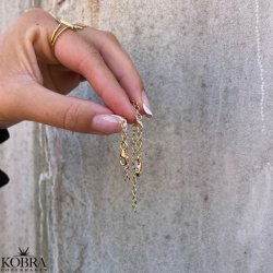 Extra length for bracelet and ankle chain in gold