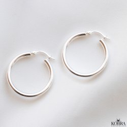 "Friday" large slvhoops