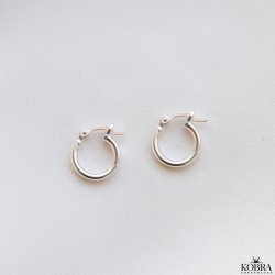 "Friday" mini slv hoops