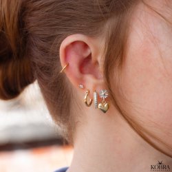 "Friday" x-small guld hoops