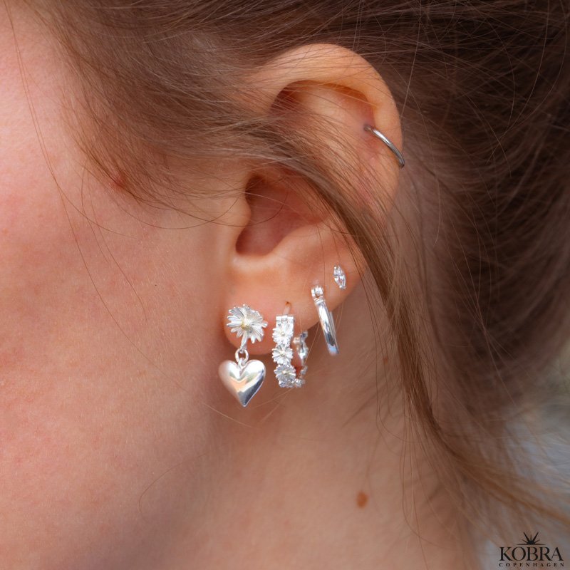 "Friday" x-small slv hoops