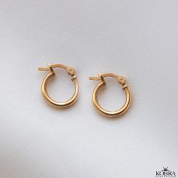 "Friday" x-small guld hoops
