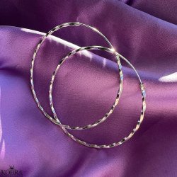 "Tiffany" store snoet hoops (XL) i sterling slv