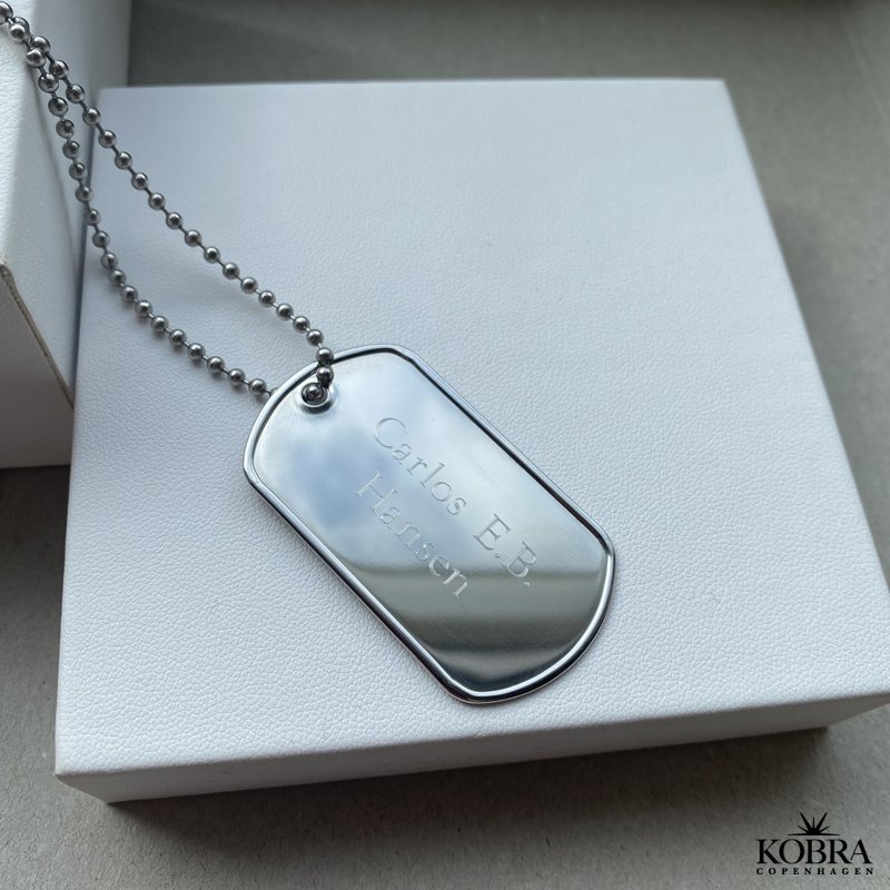 Dogtag i stl - med personlig gravering