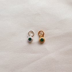 "Poise" Birthstone i s�lv eller forgyldt