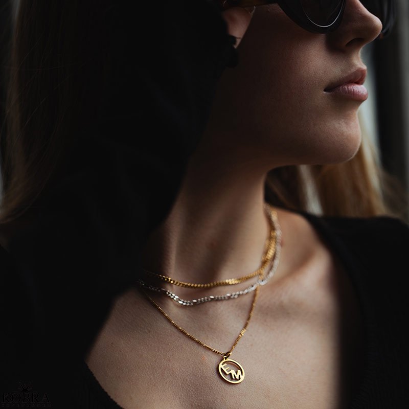 "Close To You" handmade gold jewelery with your 3 personal letters