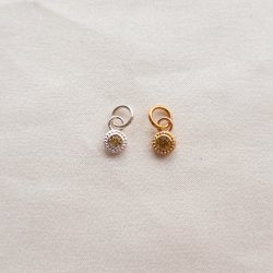 "Poise" Birthstone i s�lv eller forgyldt