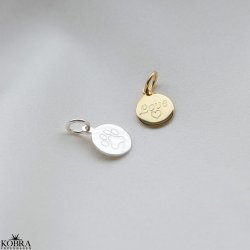 Mini slv amulet med personlig gravering