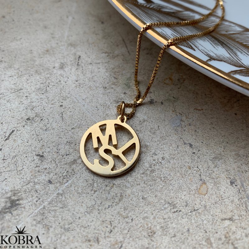 "Close To You" handmade gold jewelery with your 3 personal letters