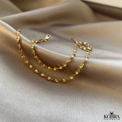 "Verano" snoet dobbelt ankelkde i guld