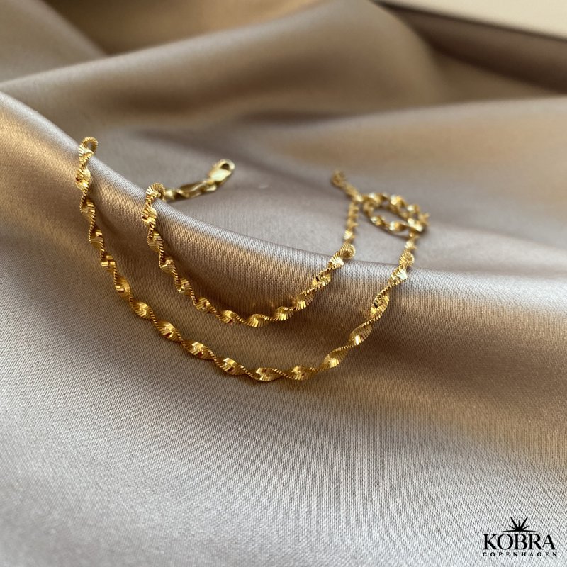 "Verano" snoet dobbelt ankelkde i guld